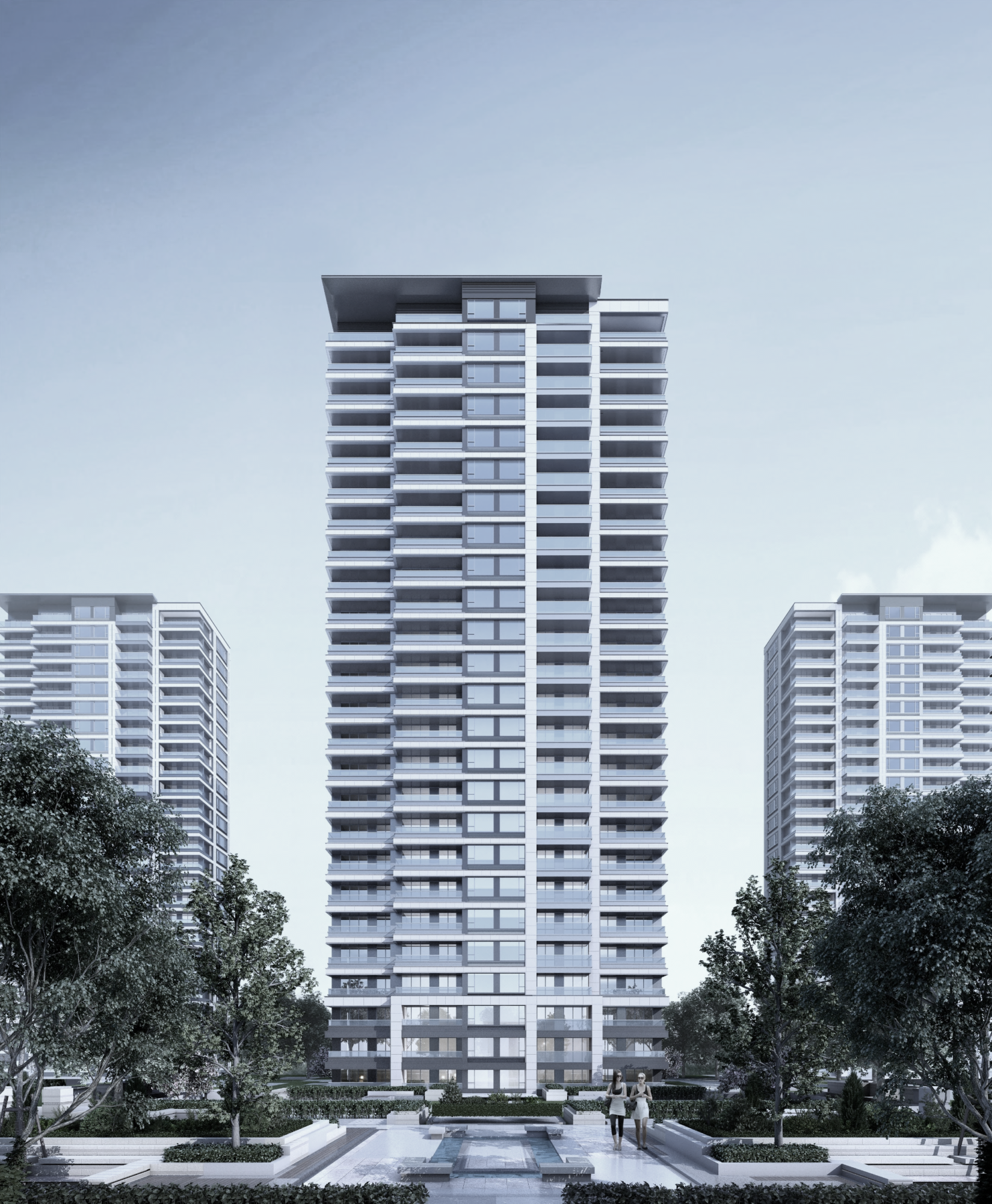 公建化立面1----极简主义,以简单的结构,天然的材料,洁炼的造型来实现